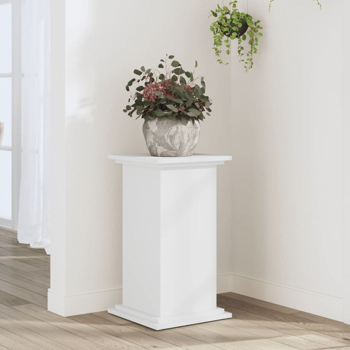 Plant Stand White 33x33x60 cm Engineered Wood