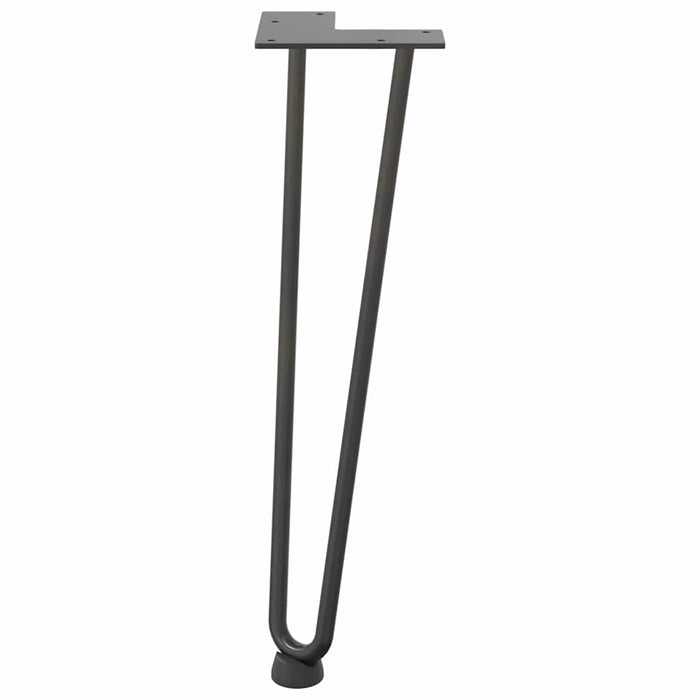 Hairpin Table Legs 4 pcs Anthracite 42 cm Solid Steel