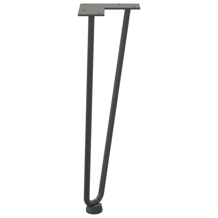 Hairpin Table Legs 4 pcs Anthracite 42 cm Solid Steel