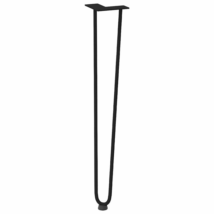 Hairpin Table Legs 4 pcs Black 72 cm Solid Steel