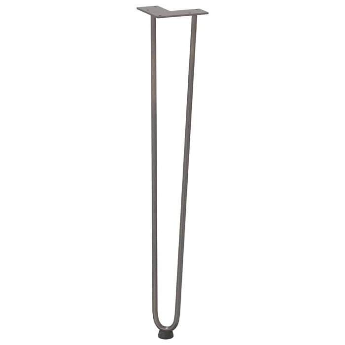 Hairpin Table Legs 4 pcs Natural Steel 72 cm Solid Steel