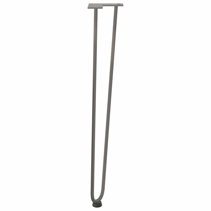 Hairpin Table Legs 4 pcs Natural Steel 72 cm Solid Steel