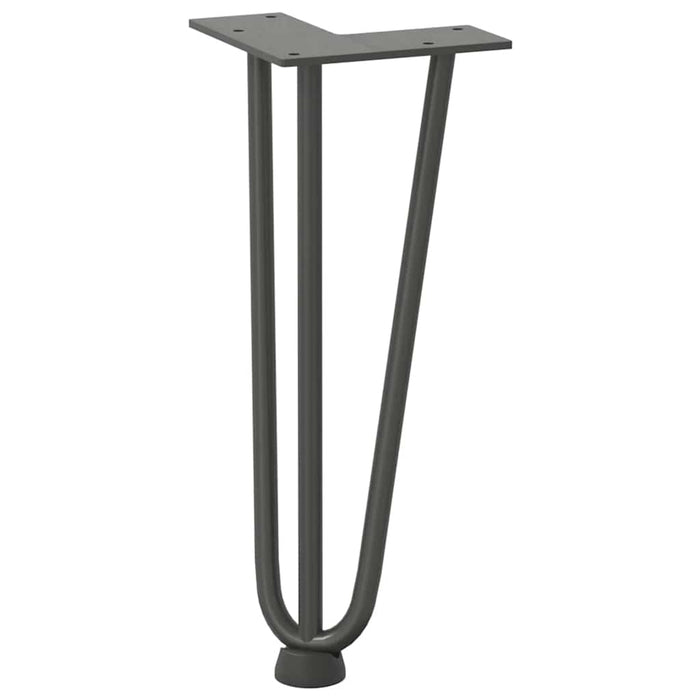 Hairpin Table Legs 4 pcs Anthracite 30 cm Solid Steel