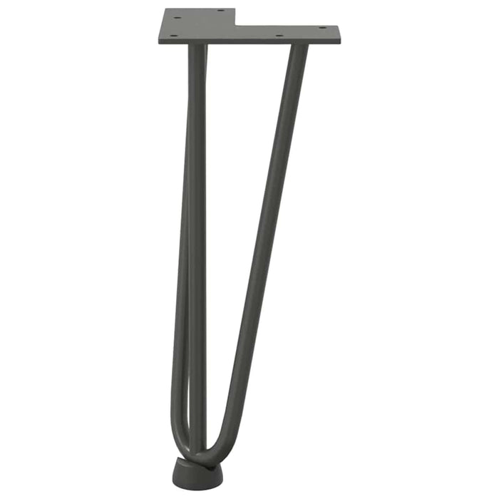 Hairpin Table Legs 4 pcs Anthracite 30 cm Solid Steel