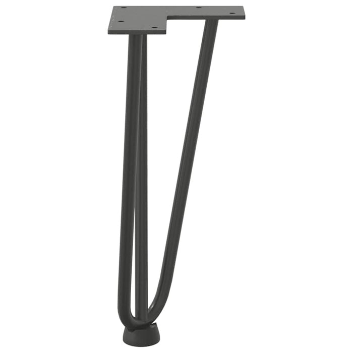 Hairpin Table Legs 4 pcs Anthracite 30 cm Solid Steel