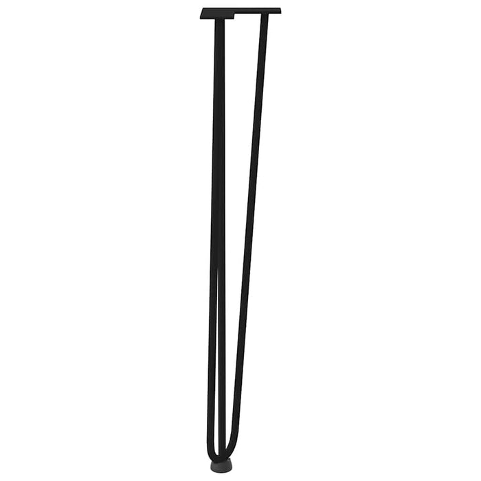 Hairpin Table Legs 4 pcs Black 72 cm Solid Steel