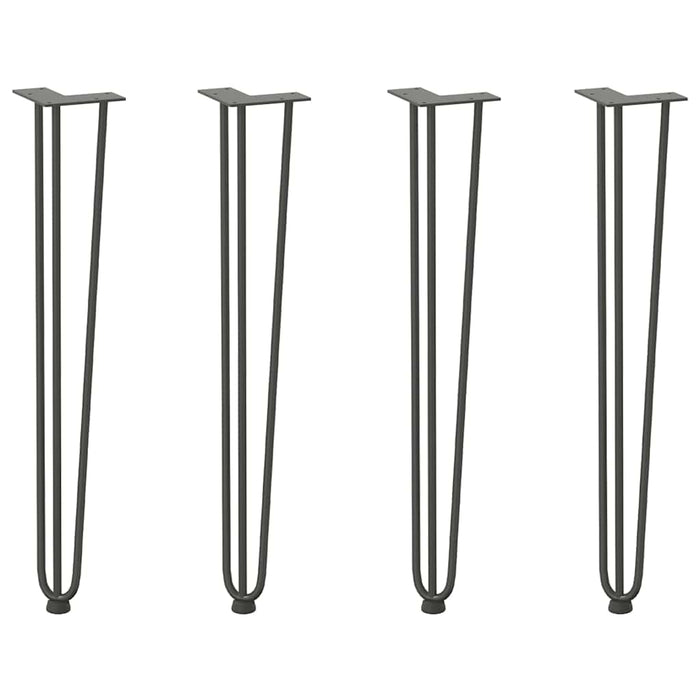 Hairpin Table Legs 4 pcs Anthracite 72 cm Solid Steel