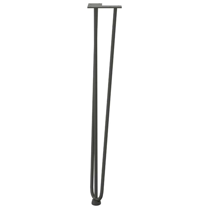 Hairpin Table Legs 4 pcs Anthracite 72 cm Solid Steel