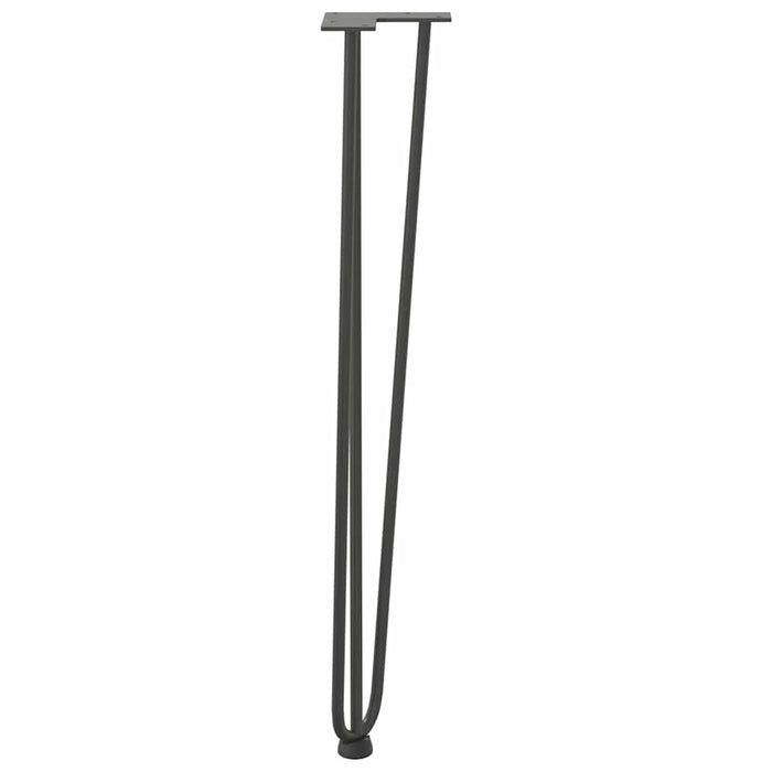 Hairpin Table Legs 4 pcs Anthracite 72 cm Solid Steel