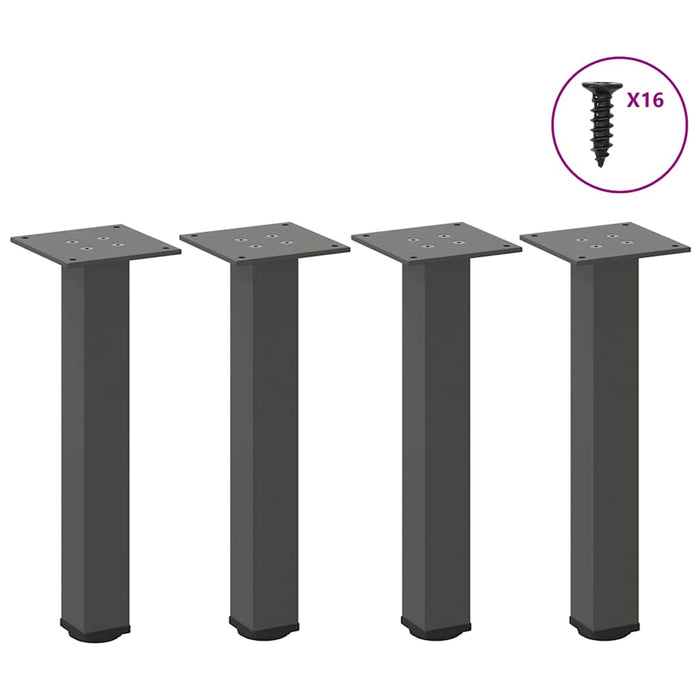 Coffee Table Legs 4 pcs Anthracite 30-32 cm Steel