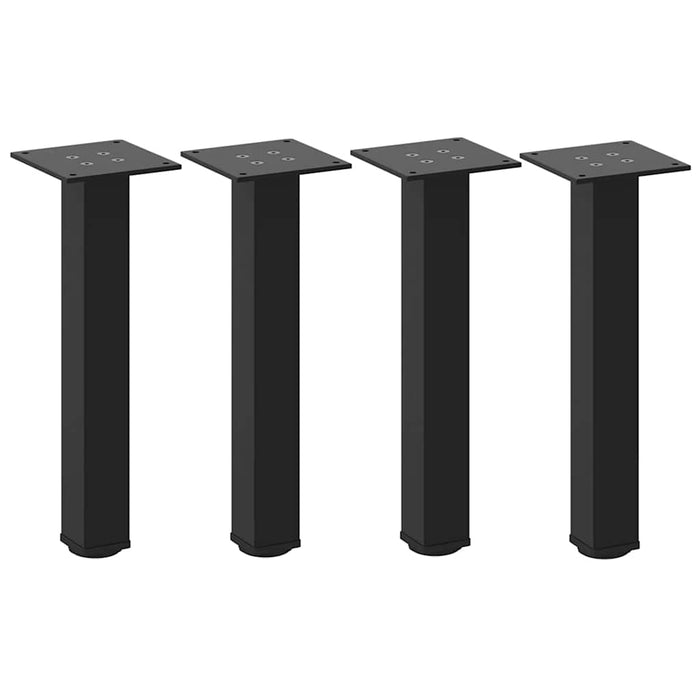 Coffee Table Legs 4 pcs Black 42-44 cm Steel