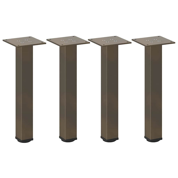 Coffee Table Legs 4 pcs Natural Steel 42-44 cm Steel