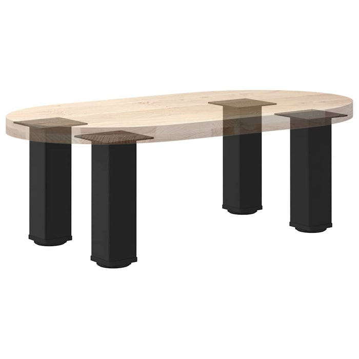 Coffee Table Legs 4 pcs Black 30-32 cm Steel