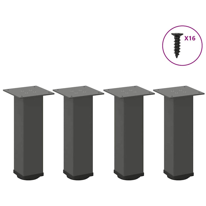 Coffee Table Legs 4 pcs Anthracite 30-32 cm Steel