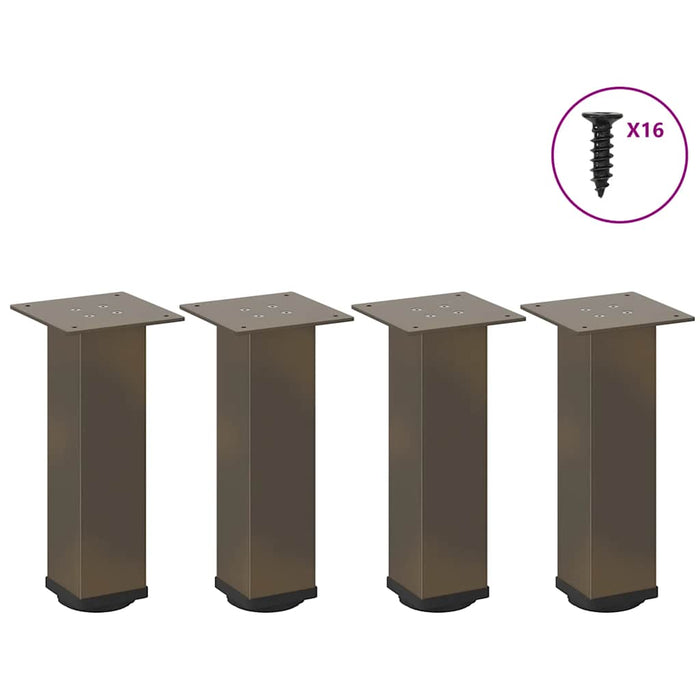 Coffee Table Legs 4 pcs Natural Steel 30-32 cm Steel