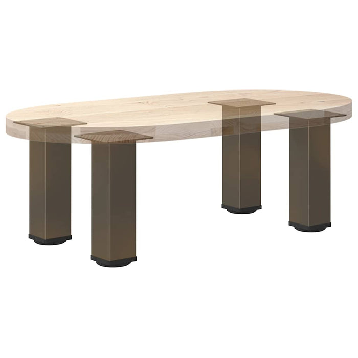 Coffee Table Legs 4 pcs Natural Steel 30-32 cm Steel