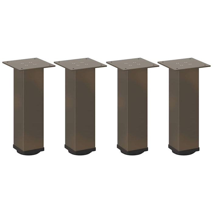 Coffee Table Legs 4 pcs Natural Steel 42-44 cm Steel