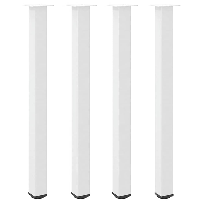 Coffee Table Legs 4 pcs White 110-112 cm Steel