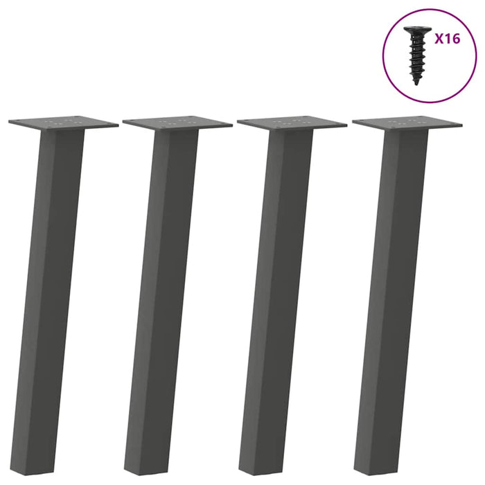 Coffee Table Legs 4 pcs Anthracite 30 cm Steel