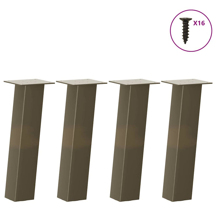 Coffee Table Legs 4 pcs Natural Steel 30 cm Steel