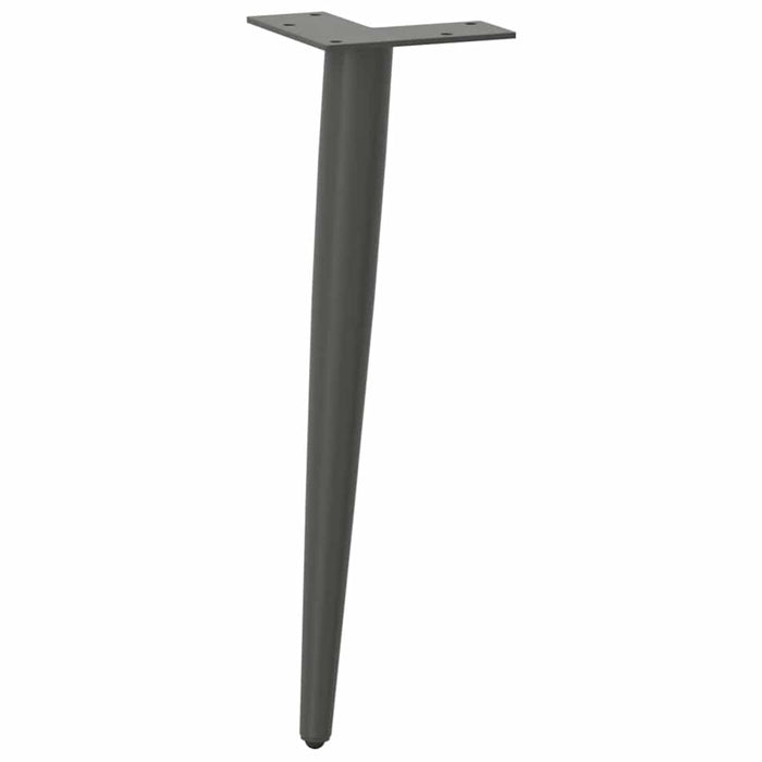 Coffee Table Legs Conical Shape 4 pcs Anthracite 42-43 cm Steel