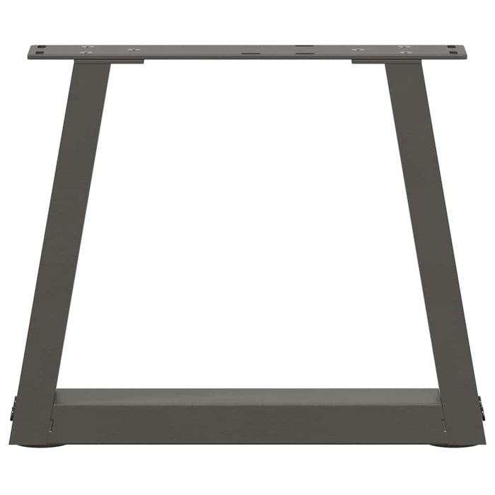 Dining Table Legs V-Shape 2 pcs Anthracite 30x(30-31.3) cm Steel