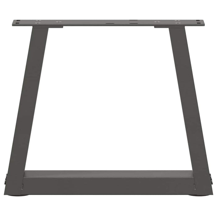 Dining Table Legs V-Shape 2 pcs Anthracite 40x(30-31.3) cm Steel