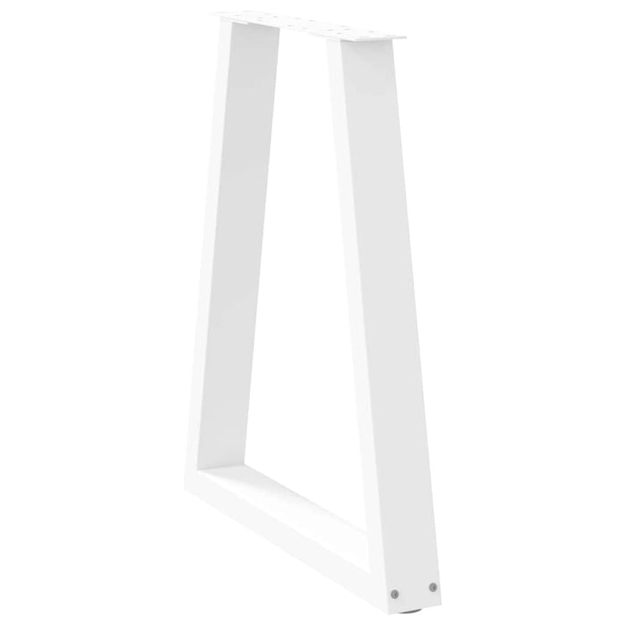 Coffee Table Legs V-Shape 2 pcs White 50x(72-73) cm Steel