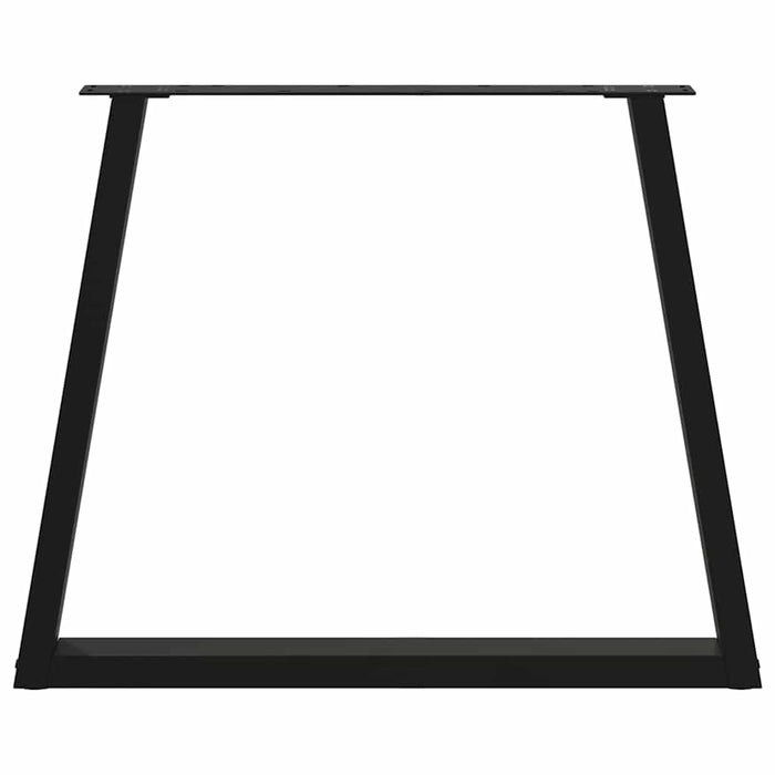 Picioare de masă în formă de V 2 buc Negru 70x(72-73,3) cm Oțel