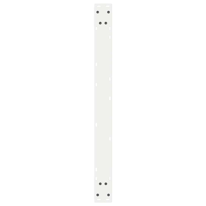 Dining Table Legs 2 pcs White 90x(72-73.3) cm Steel