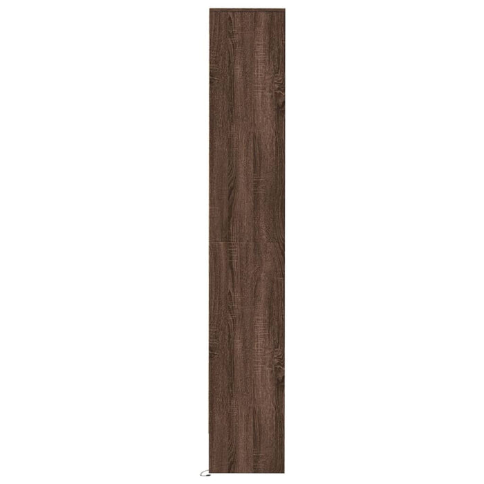 Сервант со светодиодной подсветкой Brown Oak 36x32,5x200 см Инженерное дерево