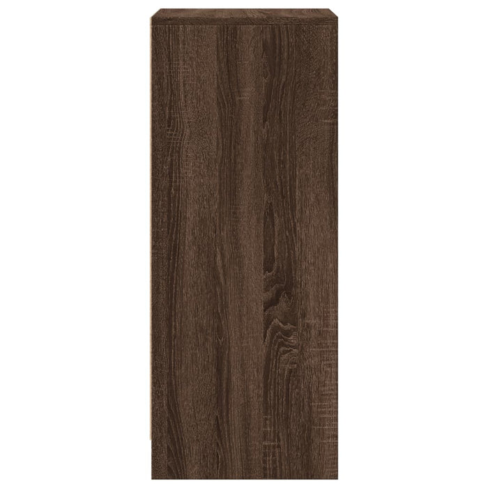 Сервант со светодиодной подсветкой Brown Oak 42.5x34x85 см Инженерное дерево