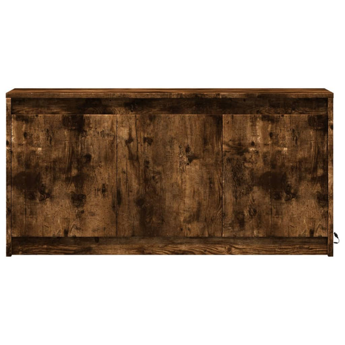 Тумба под телевизор со светодиодной подсветкой Smoked Oak 100x34x50 см Инженерная древесина