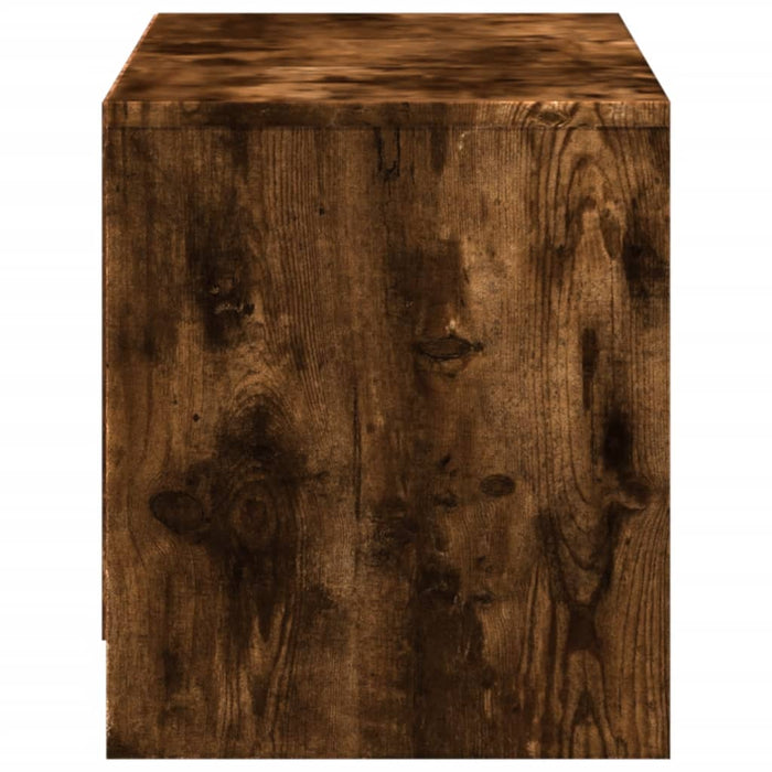 Тумба под телевизор со светодиодной подсветкой Smoked Oak 97x34x40 см Инженерная древесина