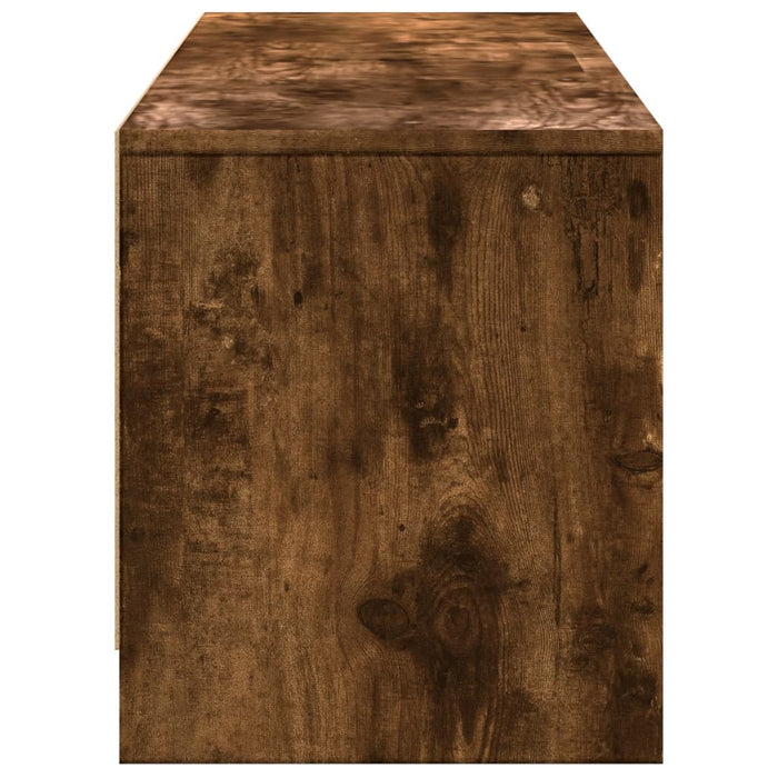 Тумба под телевизор со светодиодной подсветкой Smoked Oak 165x34x40 см Инженерная древесина