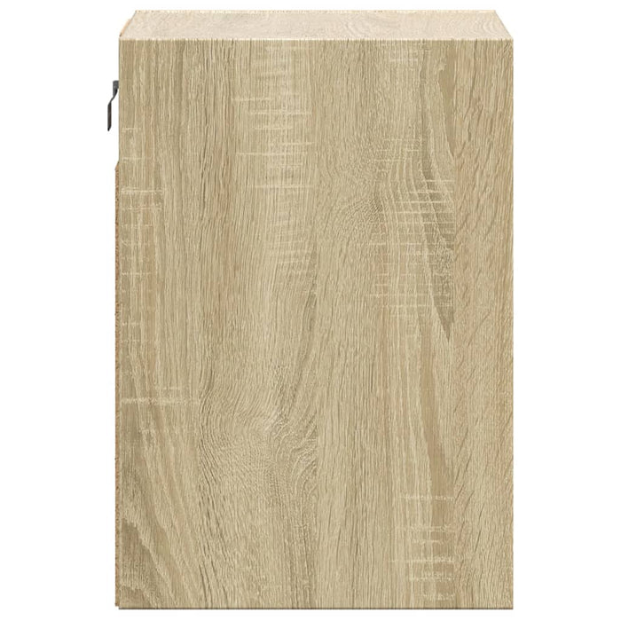 Настенные шкафы для телевизора со светодиодной подсветкой 2 шт. Sonoma Oak 41x31x45 см