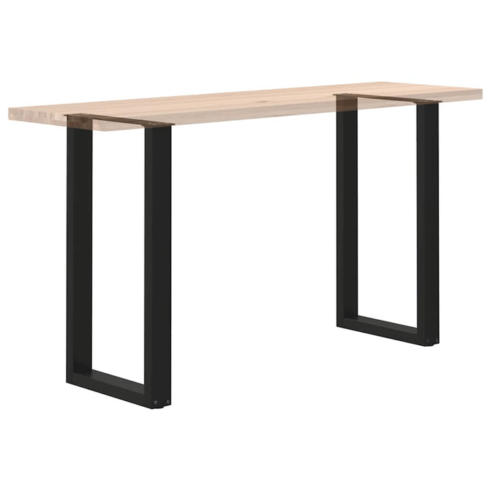 Coffee Table Legs U-Shaped 2 pcs Black 40x(90-91) cm Steel