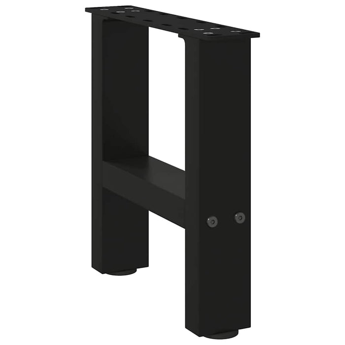 Coffee Table Legs Black 2 pcs 30x(30-31) cm Steel