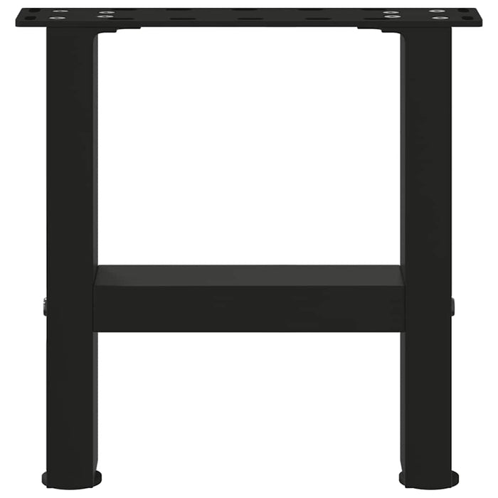 Coffee Table Legs Black 2 pcs 30x(30-31) cm Steel