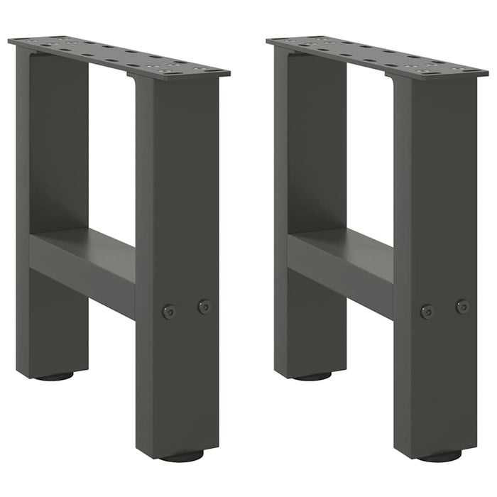 Coffee Table Legs Anthracite 2 pcs 30x(30-31) cm Steel