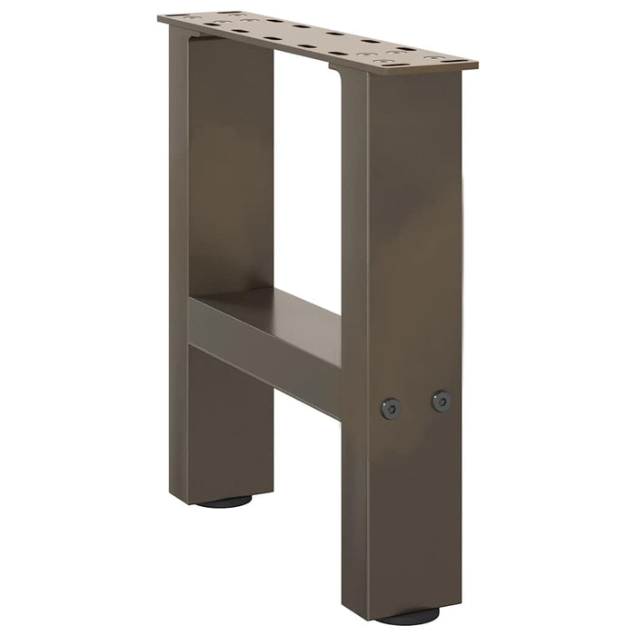 Coffee Table Legs Natural Steel 2 pcs 30x(30-31) cm Steel