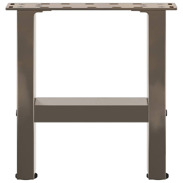 Coffee Table Legs Natural Steel 2 pcs 30x(30-31) cm Steel