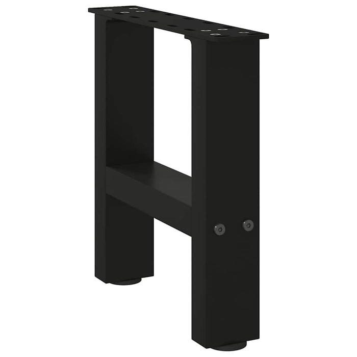 Coffee Table Legs Black 2 pcs 40x(30-31) cm Steel