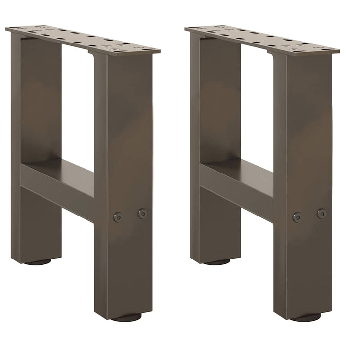 Coffee Table Legs Natural Steel 2 pcs 40x(30-31) cm Steel