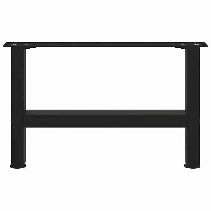 Coffee Table Legs Black 2 pcs 50x(30-31) cm Steel