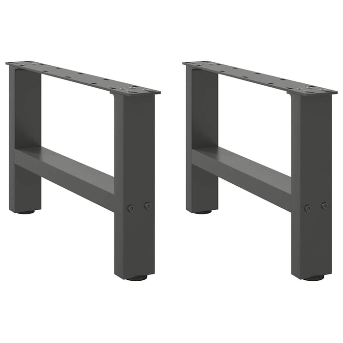 Coffee Table Legs Anthracite 2 pcs 50x(30-31) cm Steel