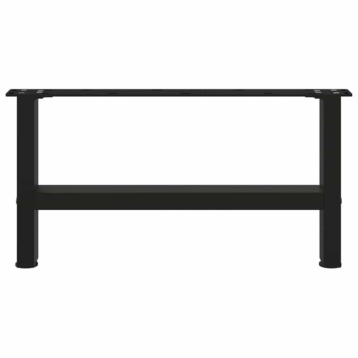 Coffee Table Legs Black 2 pcs 60x(30-31) cm Steel