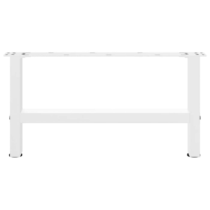 Coffee Table Legs White 2 pcs 60x(30-31) cm Steel