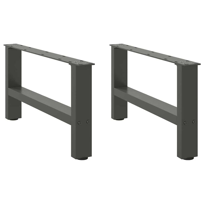 Coffee Table Legs Anthracite 2 pcs 60x(30-31) cm Steel