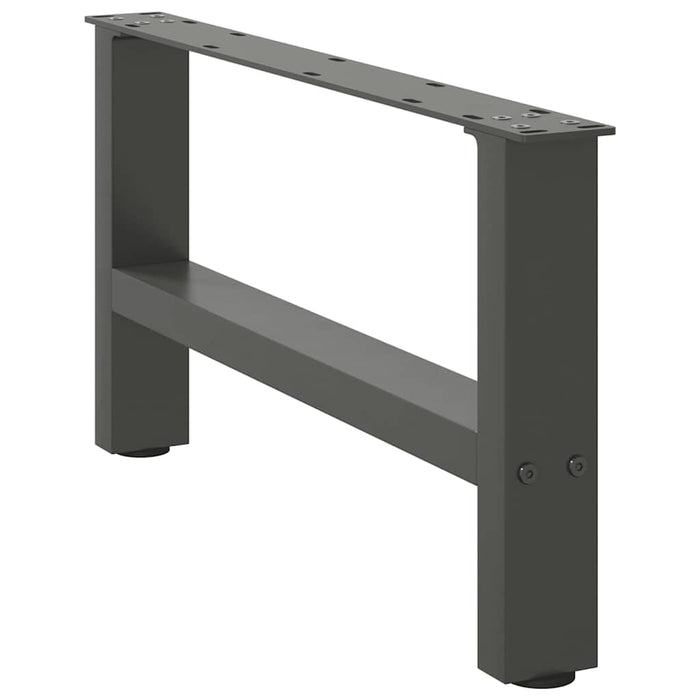 Coffee Table Legs Anthracite 2 pcs 60x(30-31) cm Steel